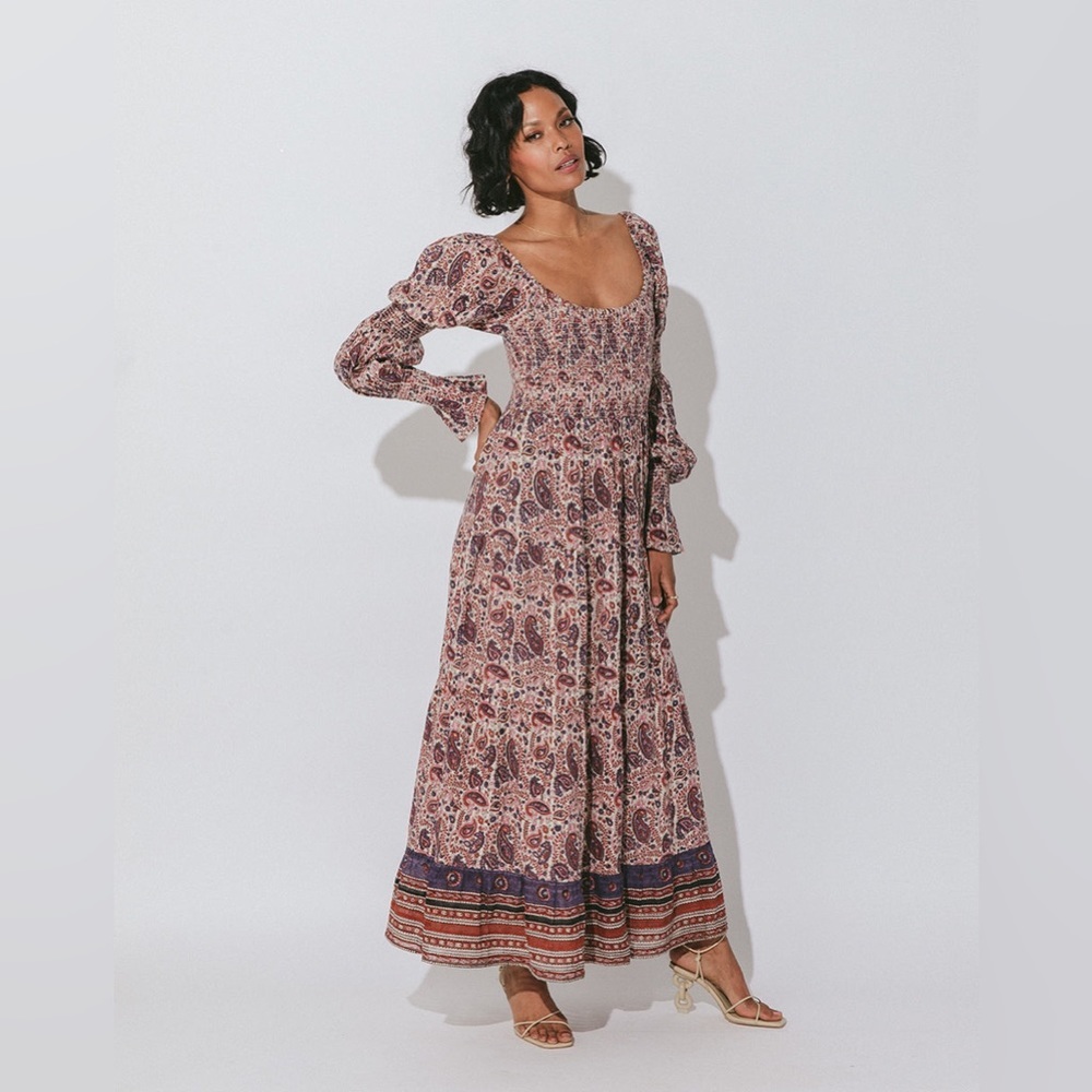 NWT Cleobella Felicity Ankle Dress - Paisley - Size XS